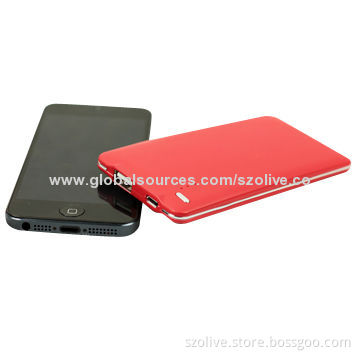 Portable power banks, 2014 fashionable type with 4,000mAh real capacity